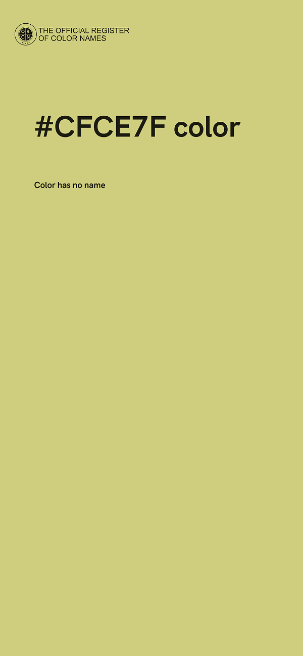 #CFCE7F color image
