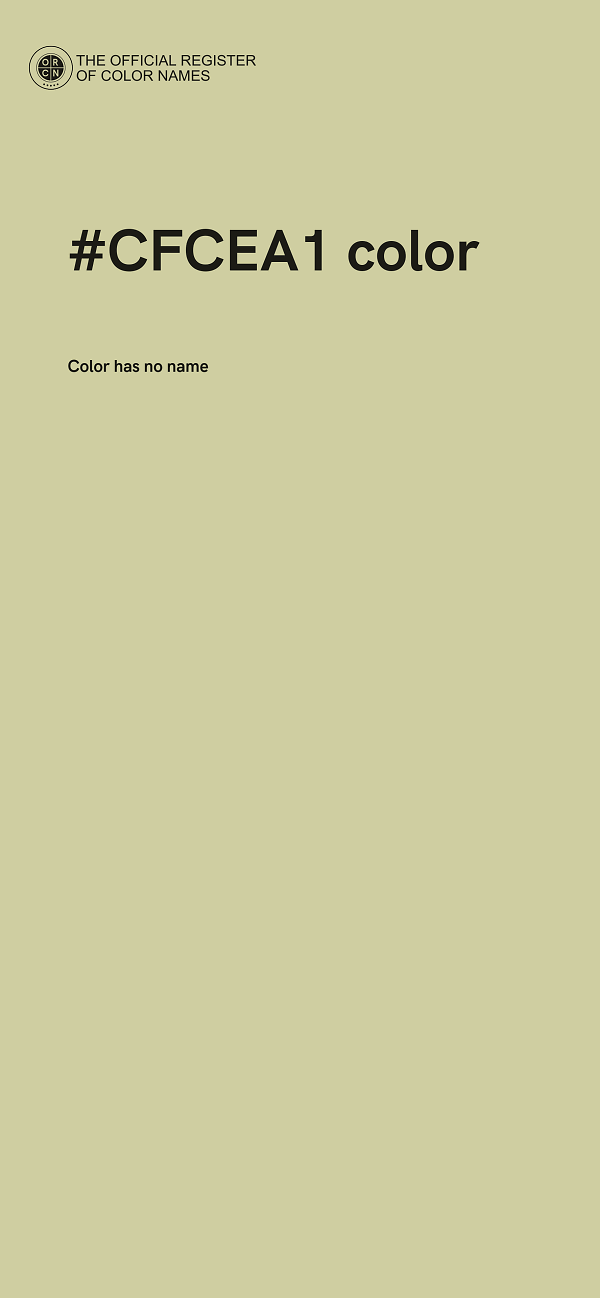 #CFCEA1 color image