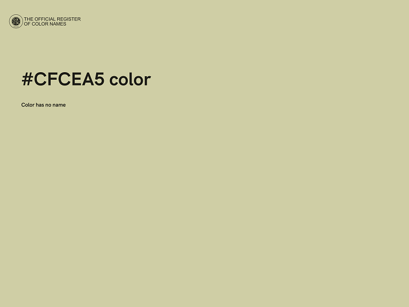 #CFCEA5 color image