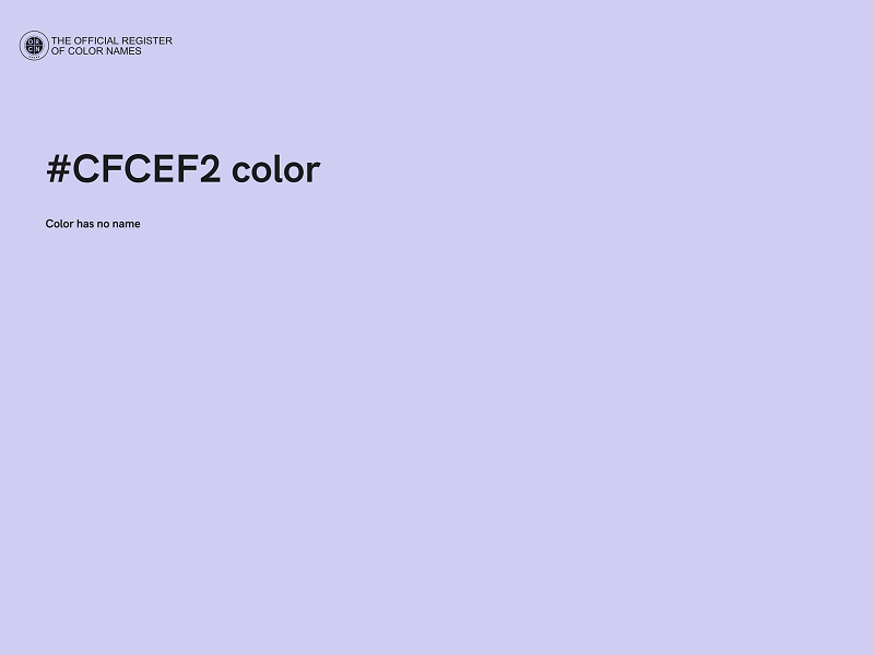 #CFCEF2 color image