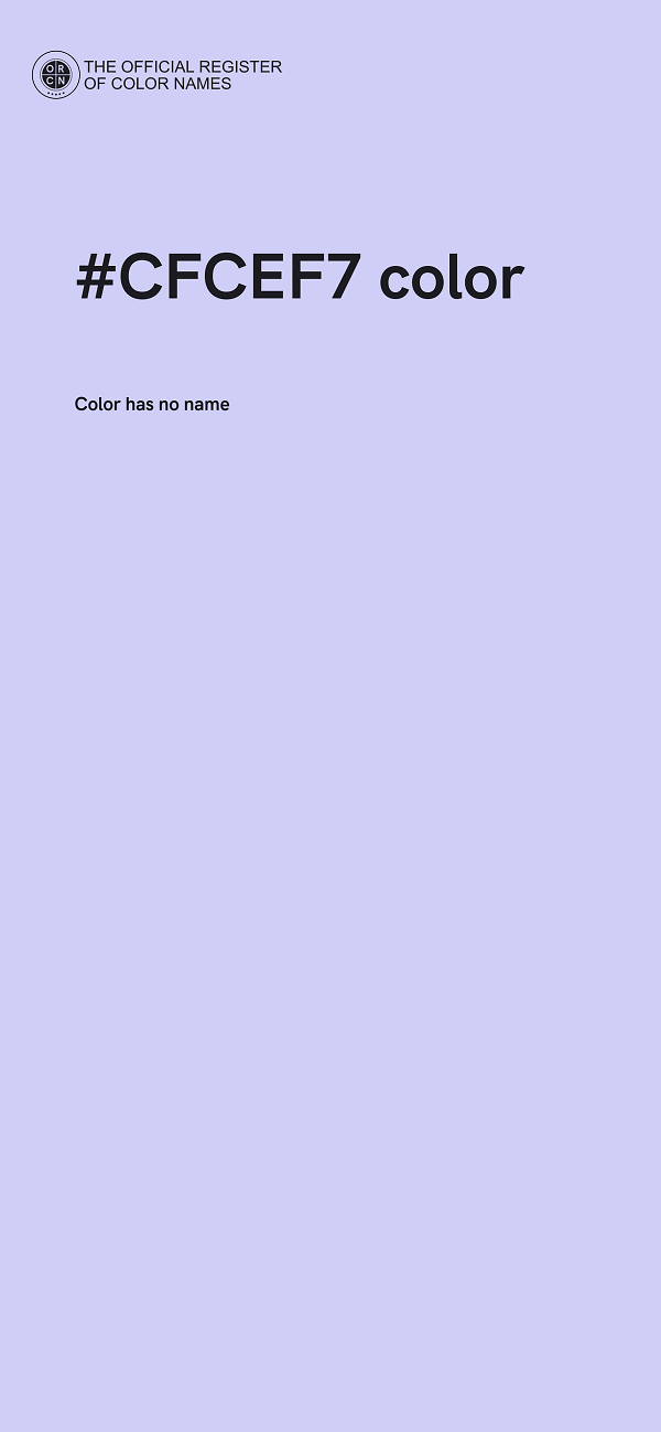 #CFCEF7 color image