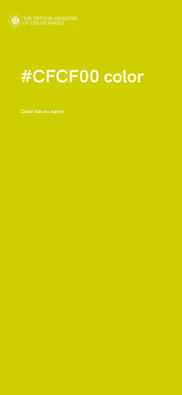 #CFCF00 color image