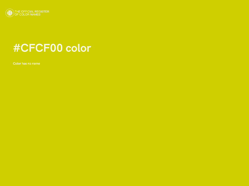 #CFCF00 color image