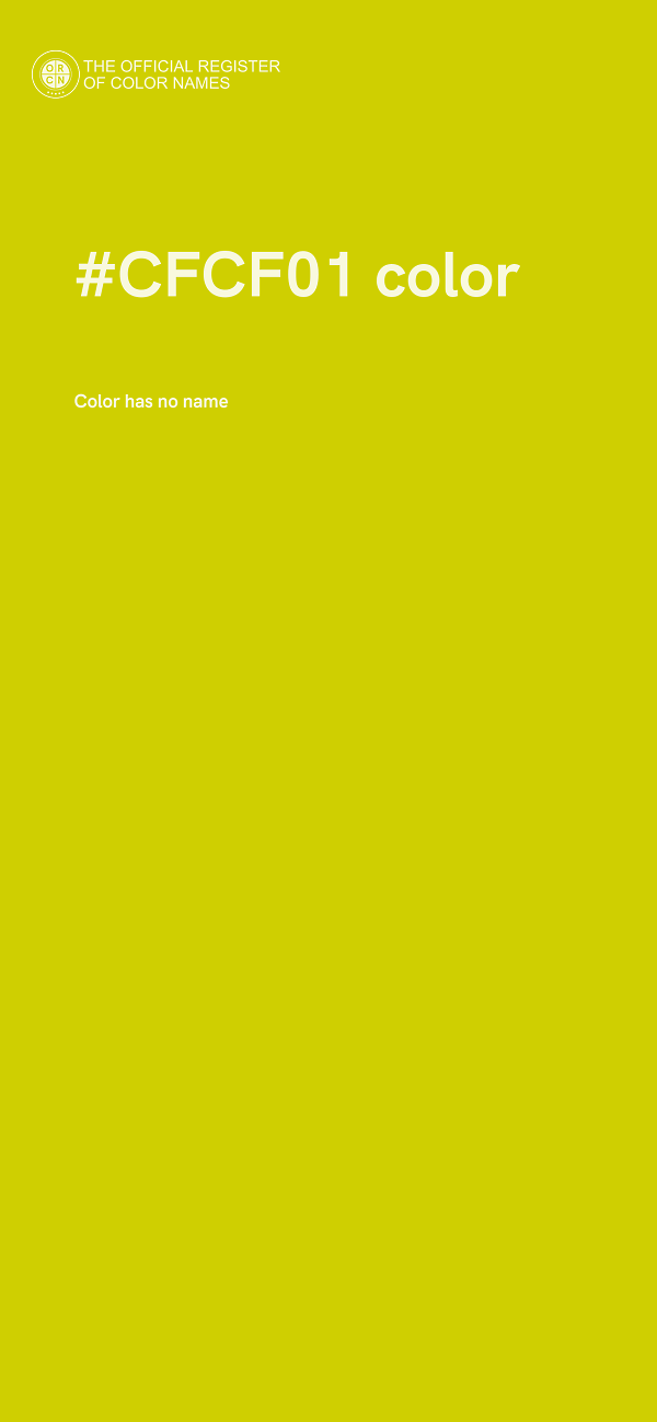 #CFCF01 color image