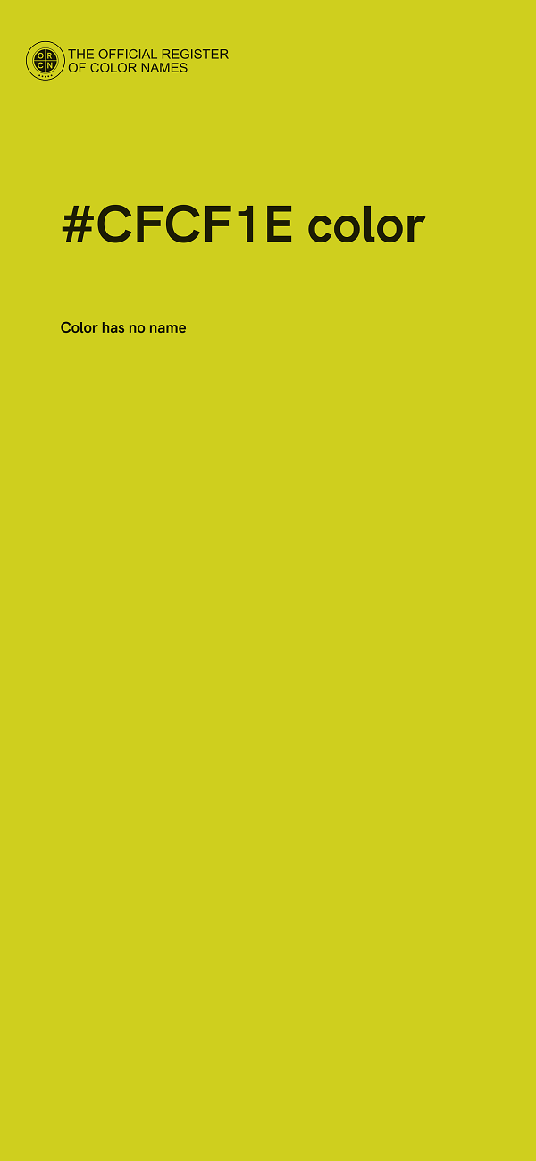 #CFCF1E color image