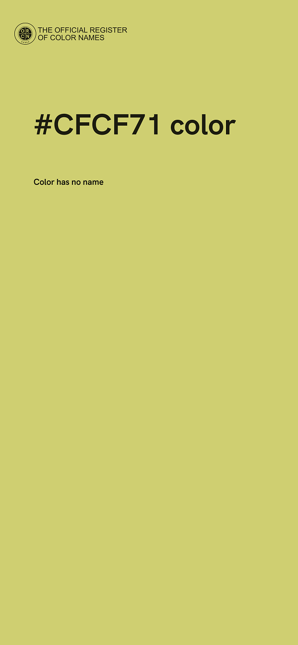 #CFCF71 color image