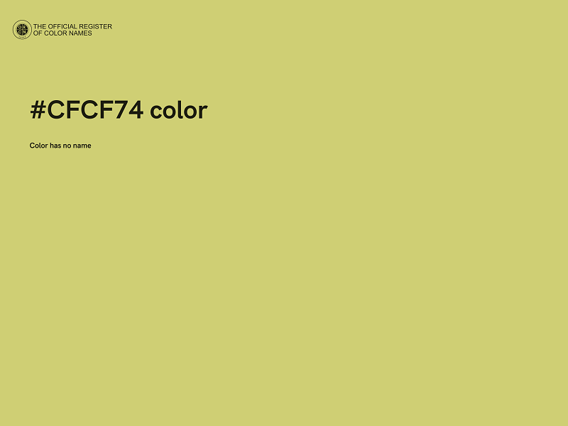 #CFCF74 color image