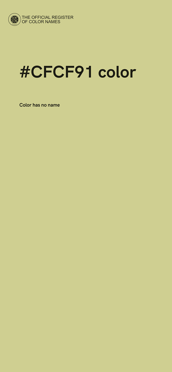 #CFCF91 color image