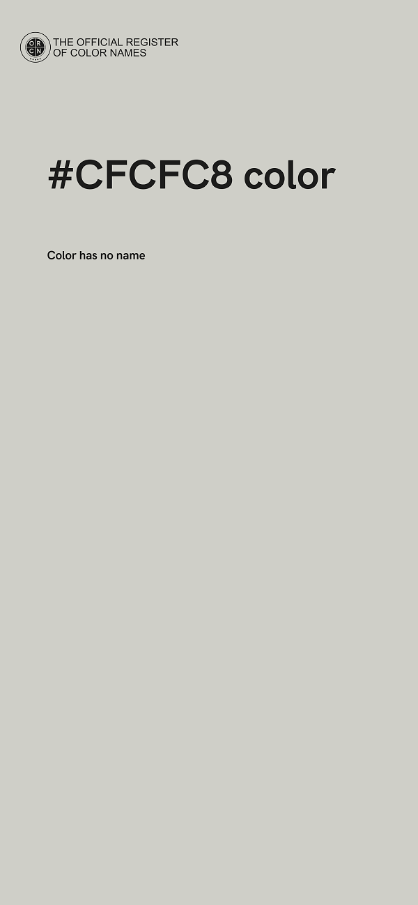 #CFCFC8 color image