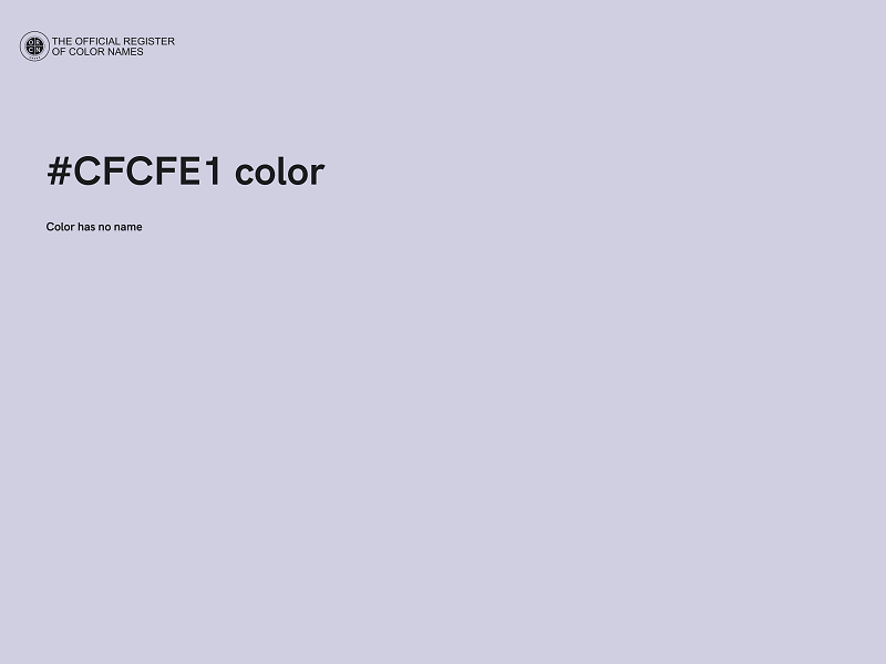 #CFCFE1 color image