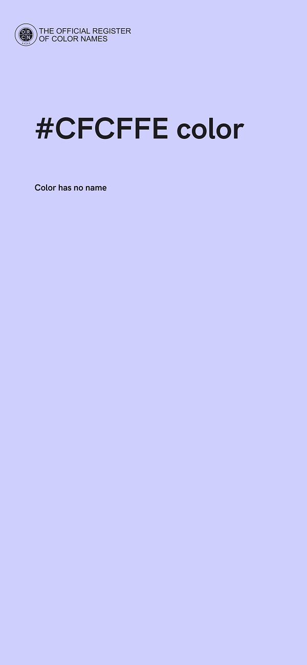 #CFCFFE color image