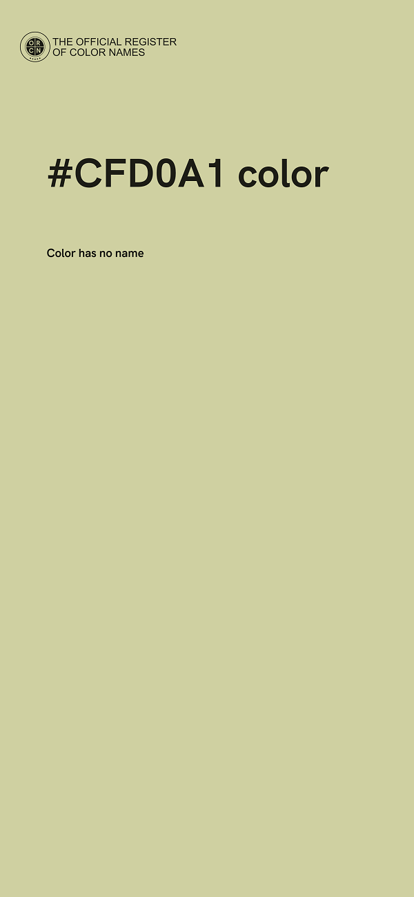 #CFD0A1 color image