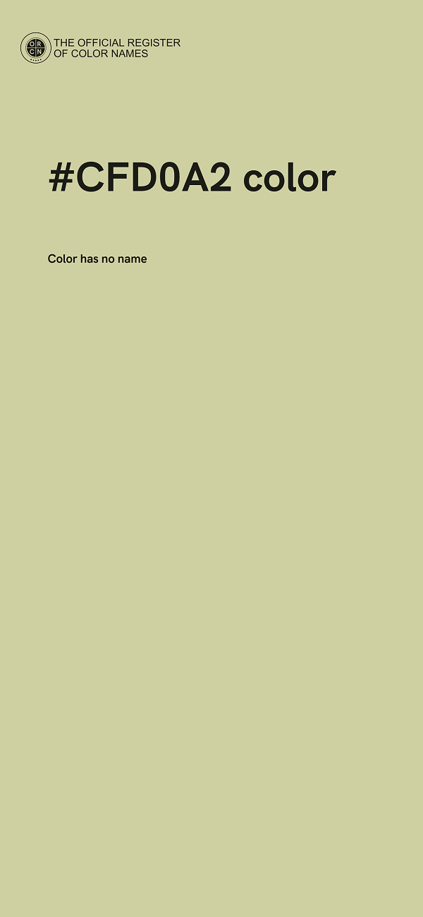 #CFD0A2 color image
