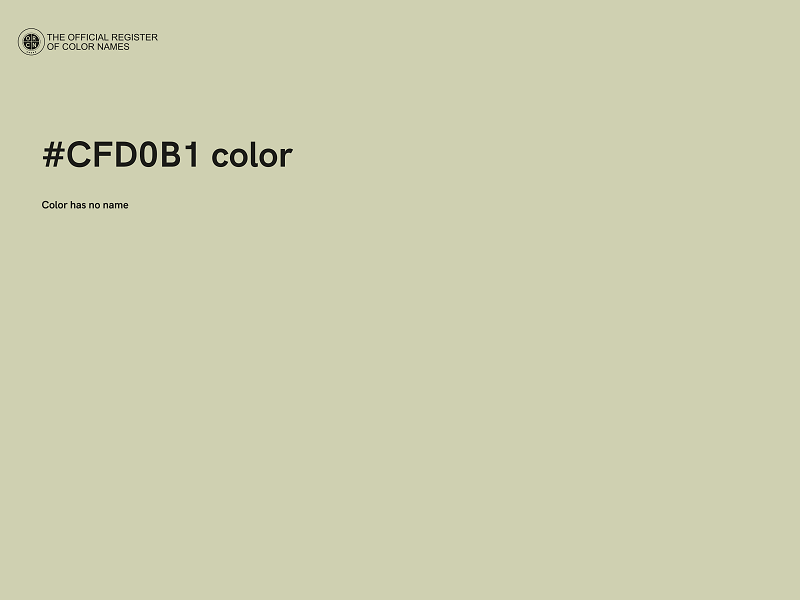 #CFD0B1 color image