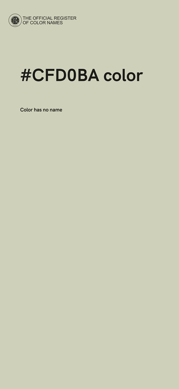 #CFD0BA color image