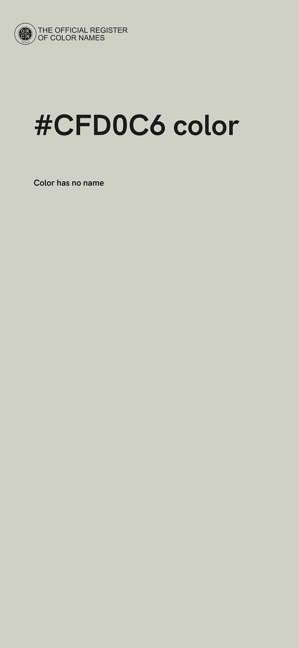 #CFD0C6 color image
