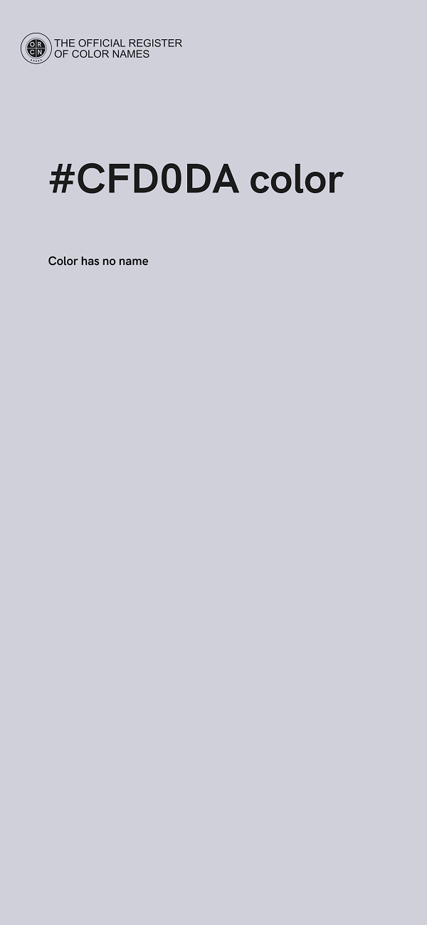 #CFD0DA color image