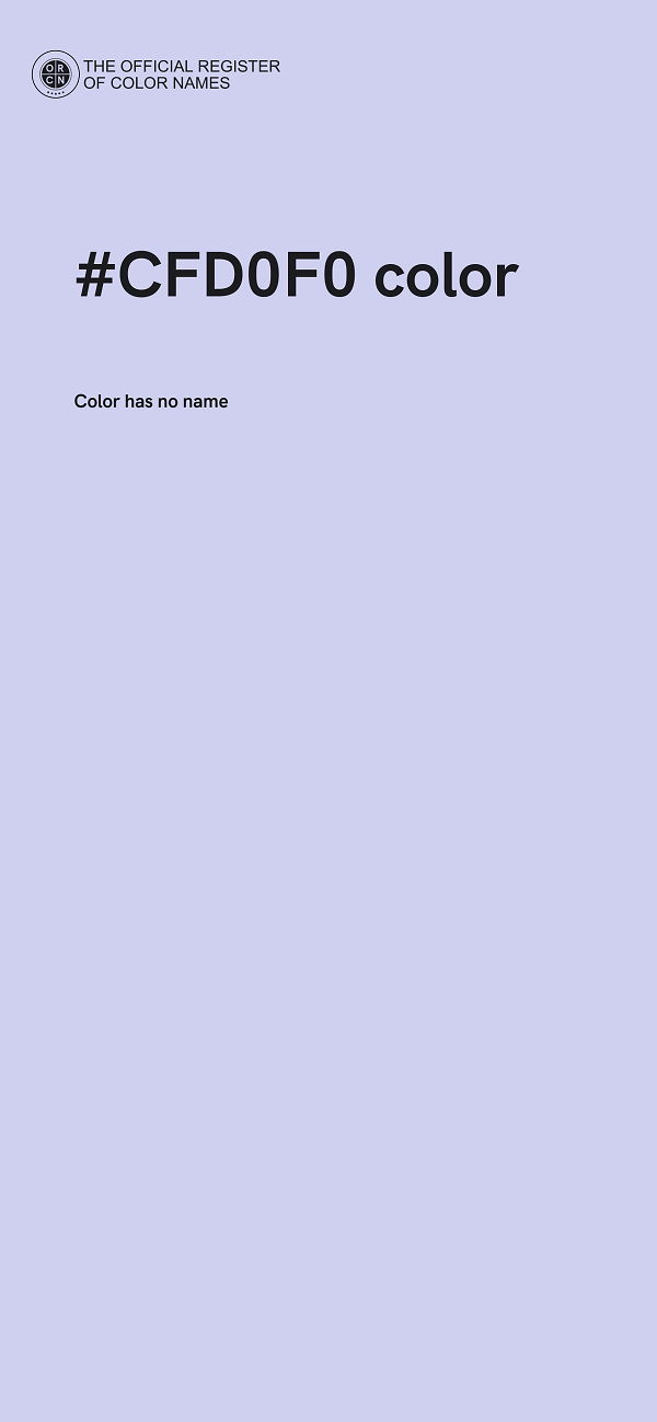 #CFD0F0 color image