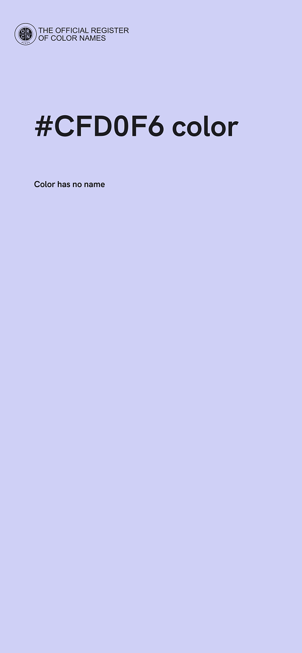 #CFD0F6 color image