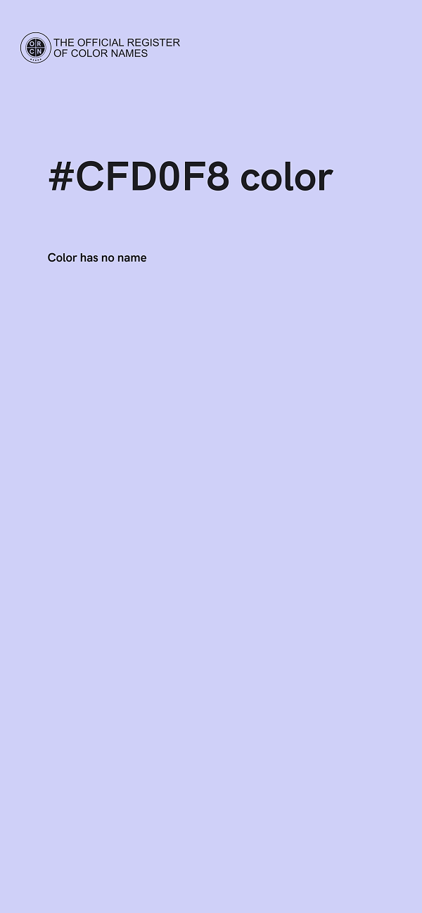 #CFD0F8 color image
