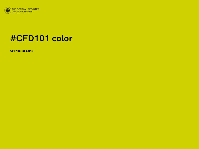 #CFD101 color image