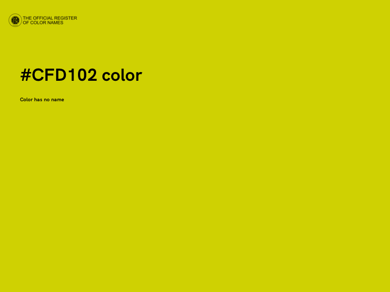 #CFD102 color image