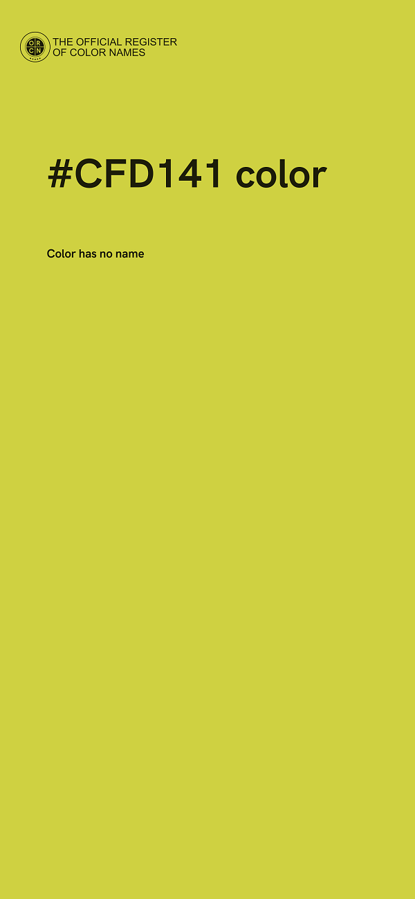 #CFD141 color image