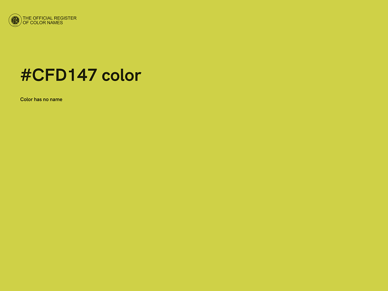 #CFD147 color image