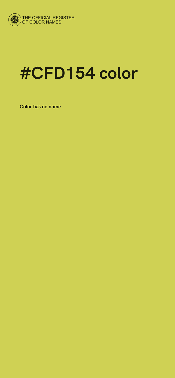 #CFD154 color image