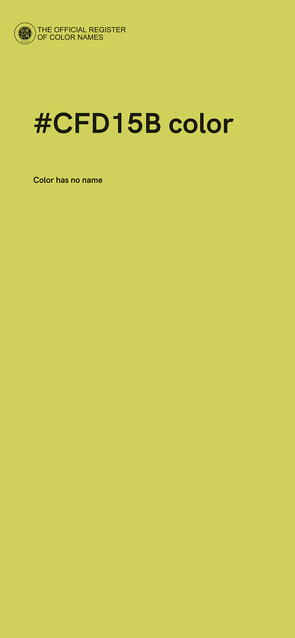 #CFD15B color image