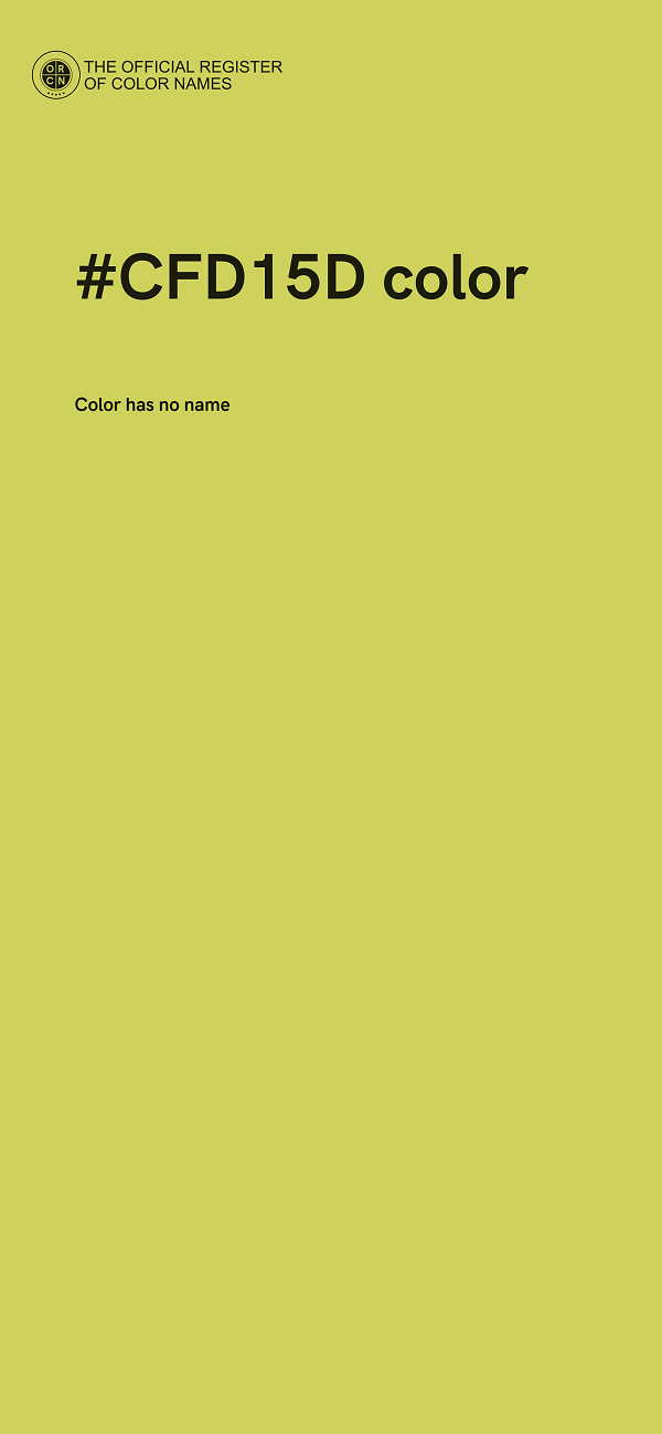 #CFD15D color image