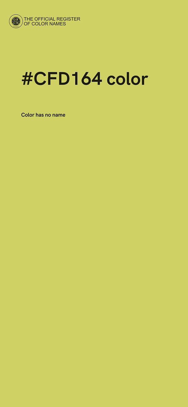 #CFD164 color image