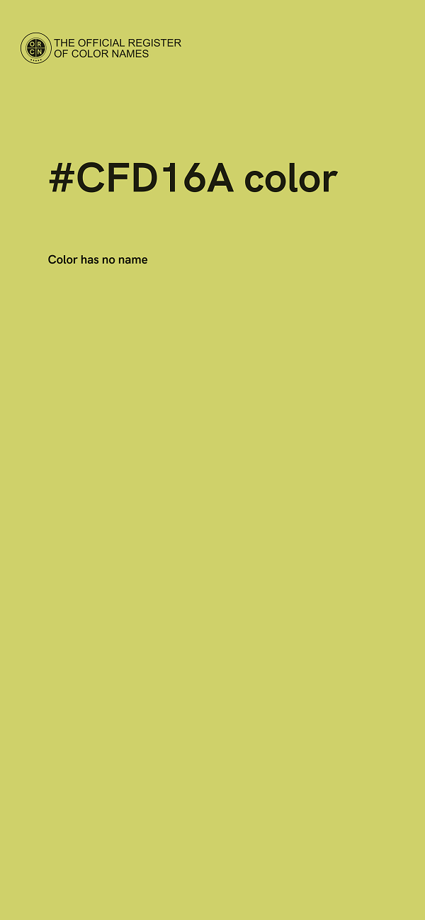 #CFD16A color image