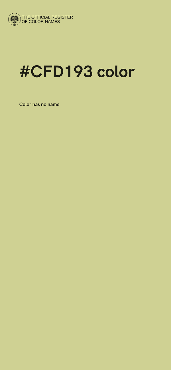 #CFD193 color image