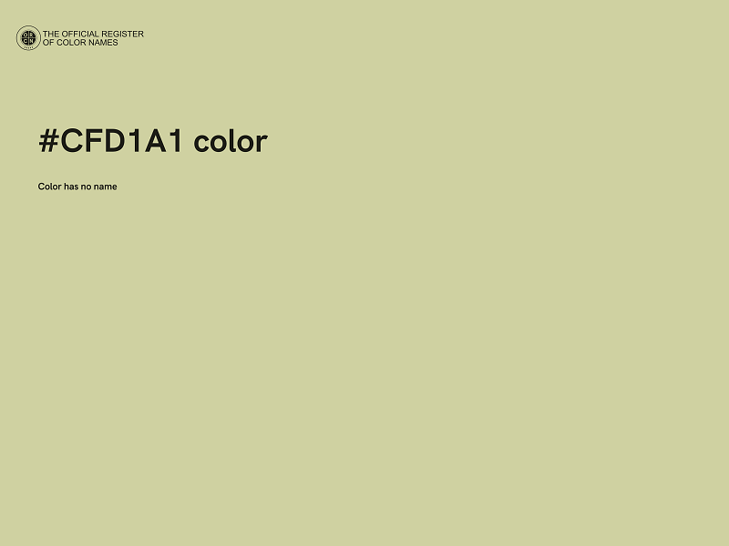 #CFD1A1 color image