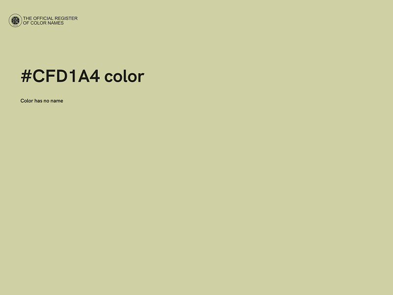 #CFD1A4 color image