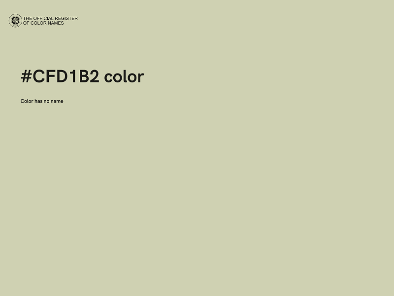 #CFD1B2 color image