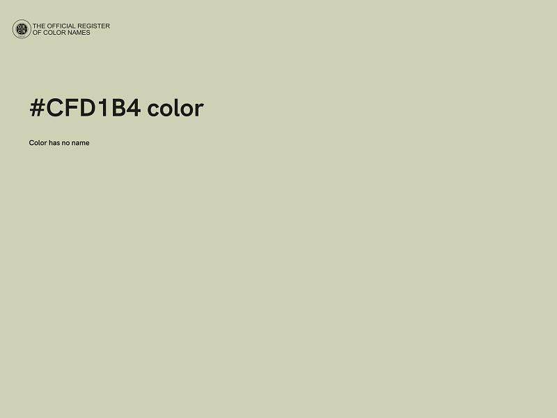 #CFD1B4 color image