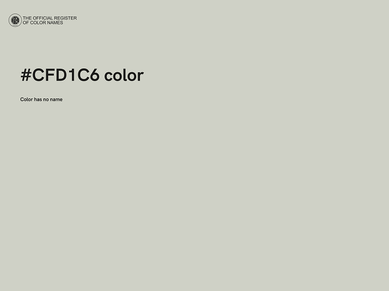 #CFD1C6 color image