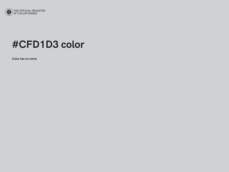 #CFD1D3 color image