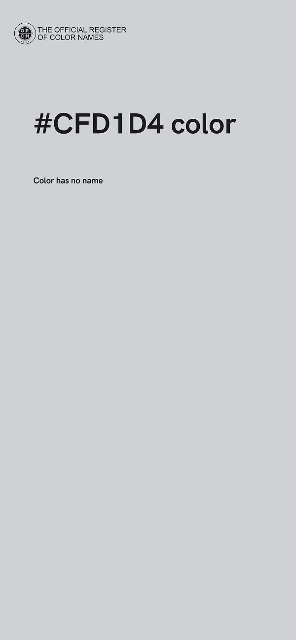 #CFD1D4 color image