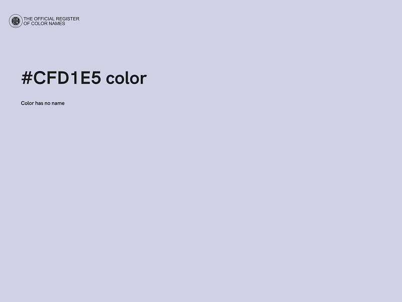 #CFD1E5 color image