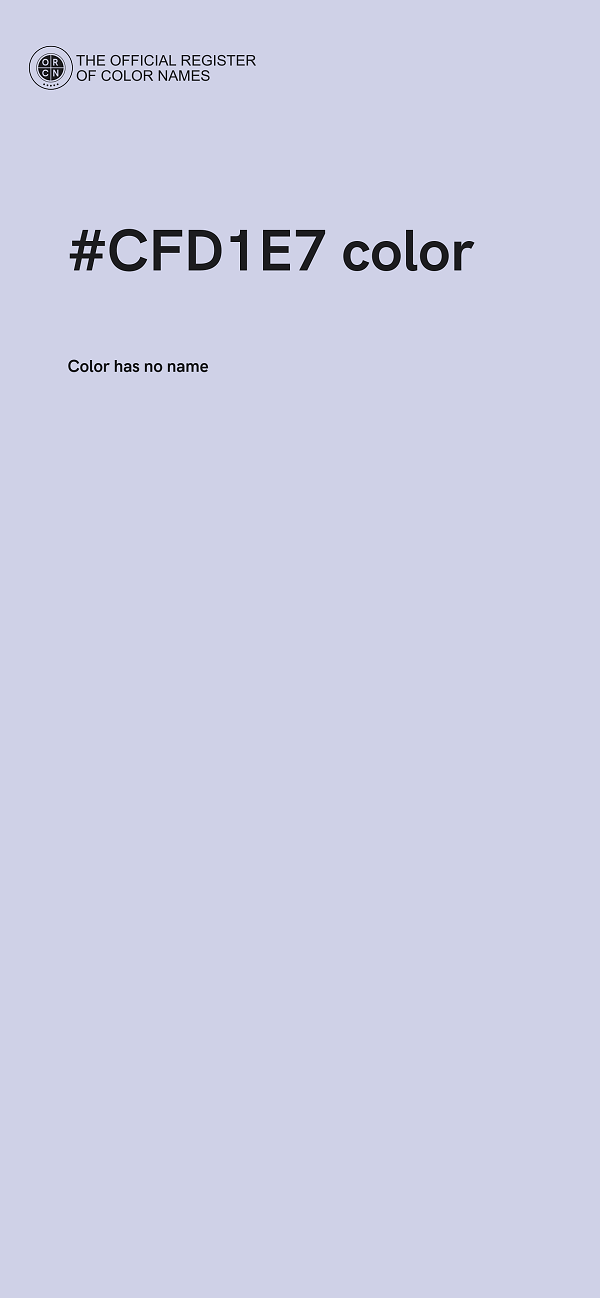 #CFD1E7 color image