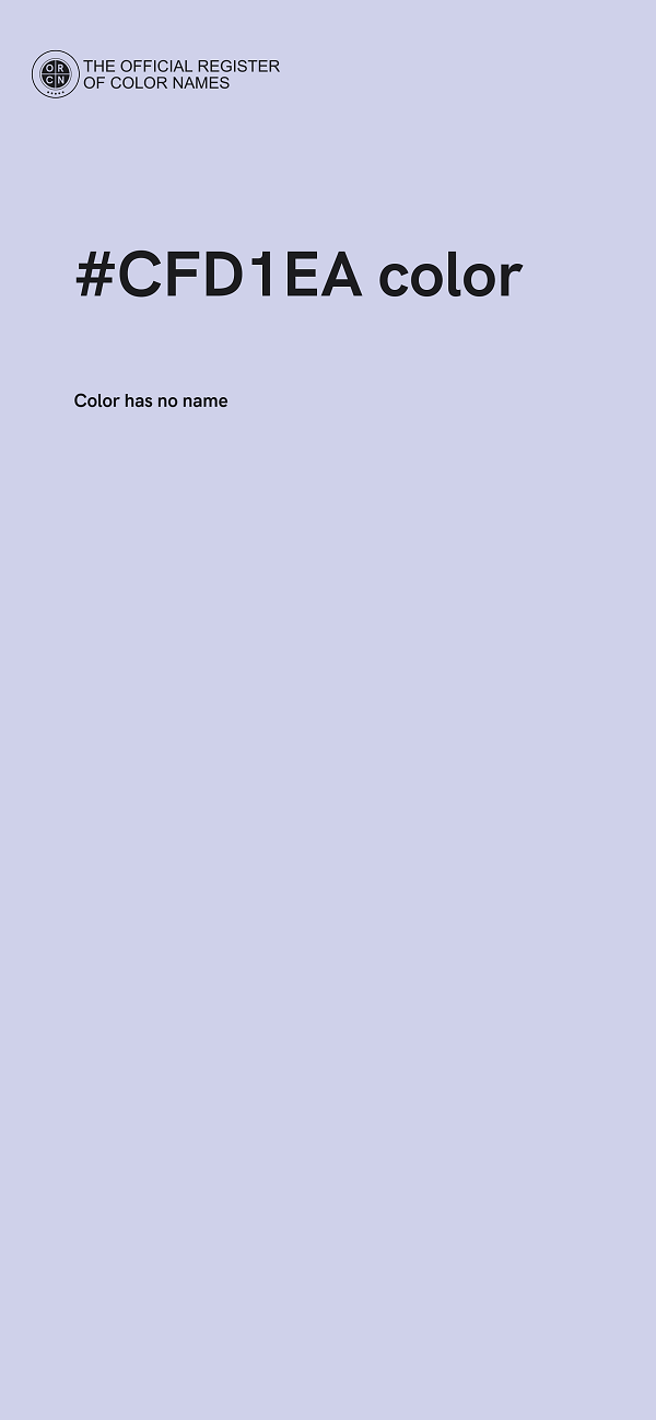 #CFD1EA color image