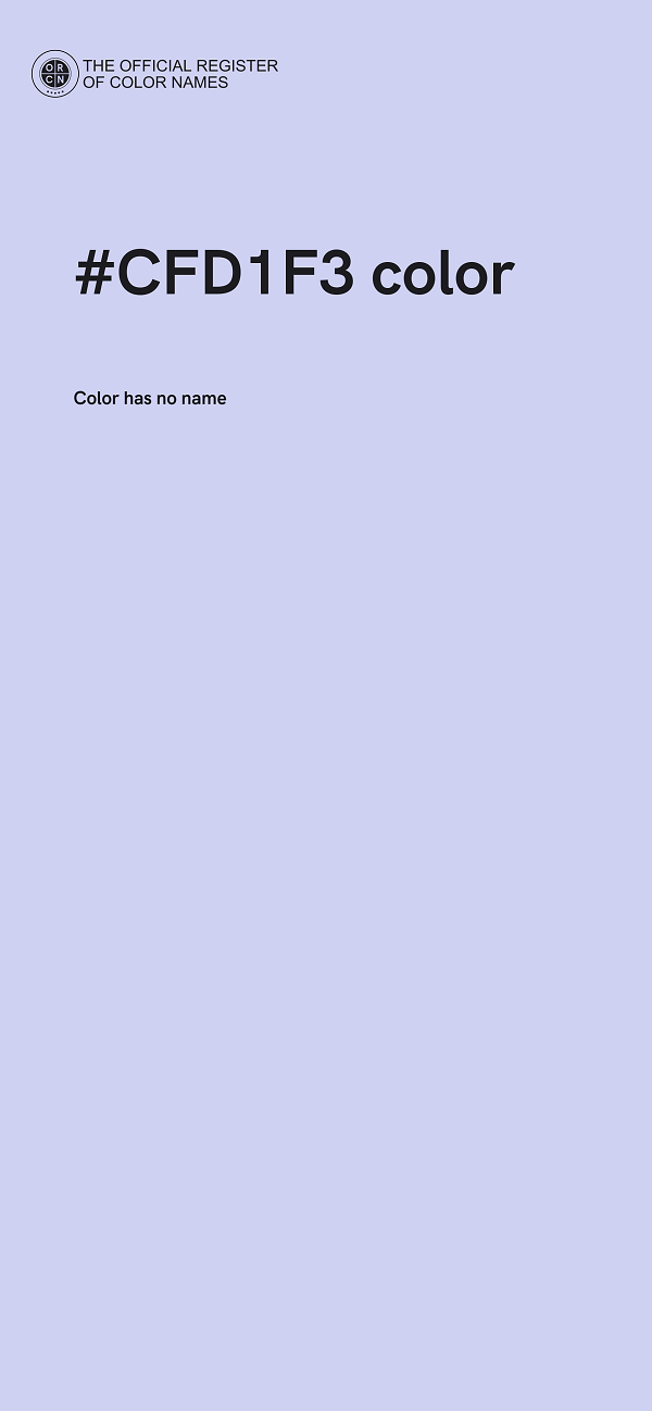 #CFD1F3 color image