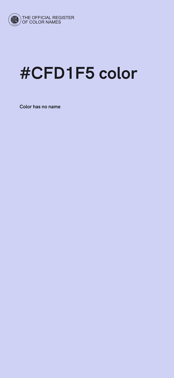 #CFD1F5 color image