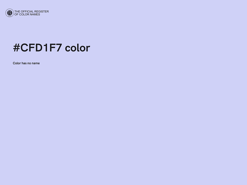 #CFD1F7 color image