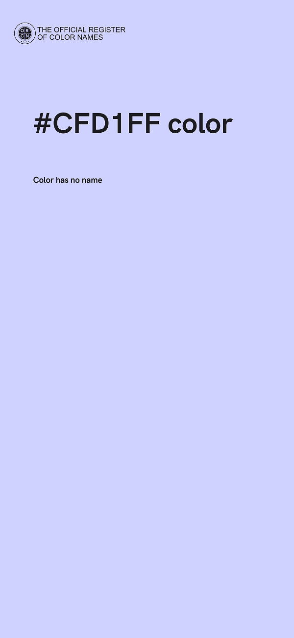 #CFD1FF color image