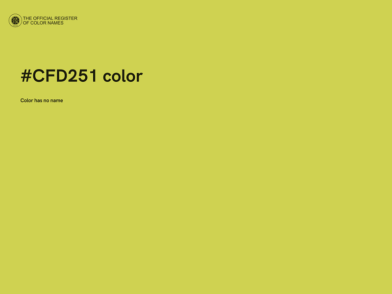 #CFD251 color image
