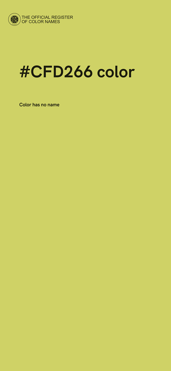 #CFD266 color image